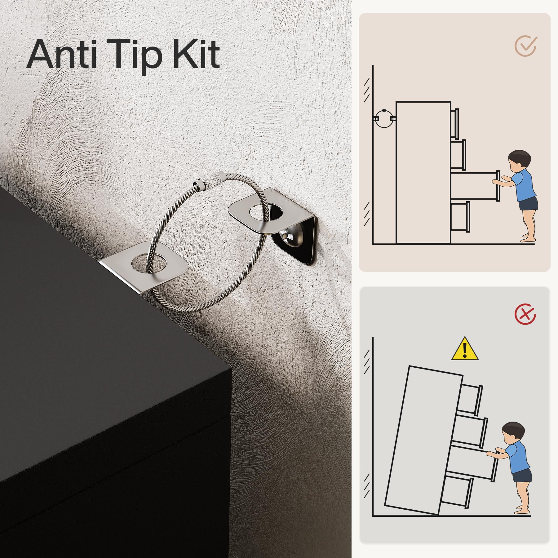 Tribesigns 4-Drawer File Cabinet with Lock, Locked File Cabinet with Key, Tall Wooden Filing Cabinets for Home Office, Vertical Office Storage for Legal Size/Letter/A4/Files, Black (2 Pieces) - Image 7