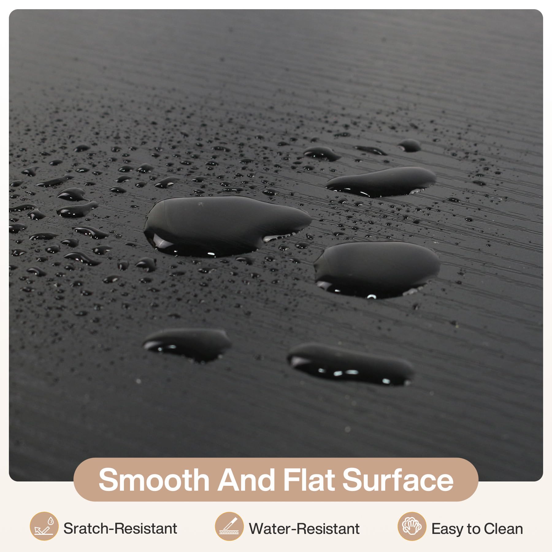 Tribesigns 59" L Shaped Desk with File Cabinet, Executive Office Desk with Storage Shelves, Modern Wood Computer Desk, Coner Writting Desk for Home Office, Work, Study (Black) - Image 7