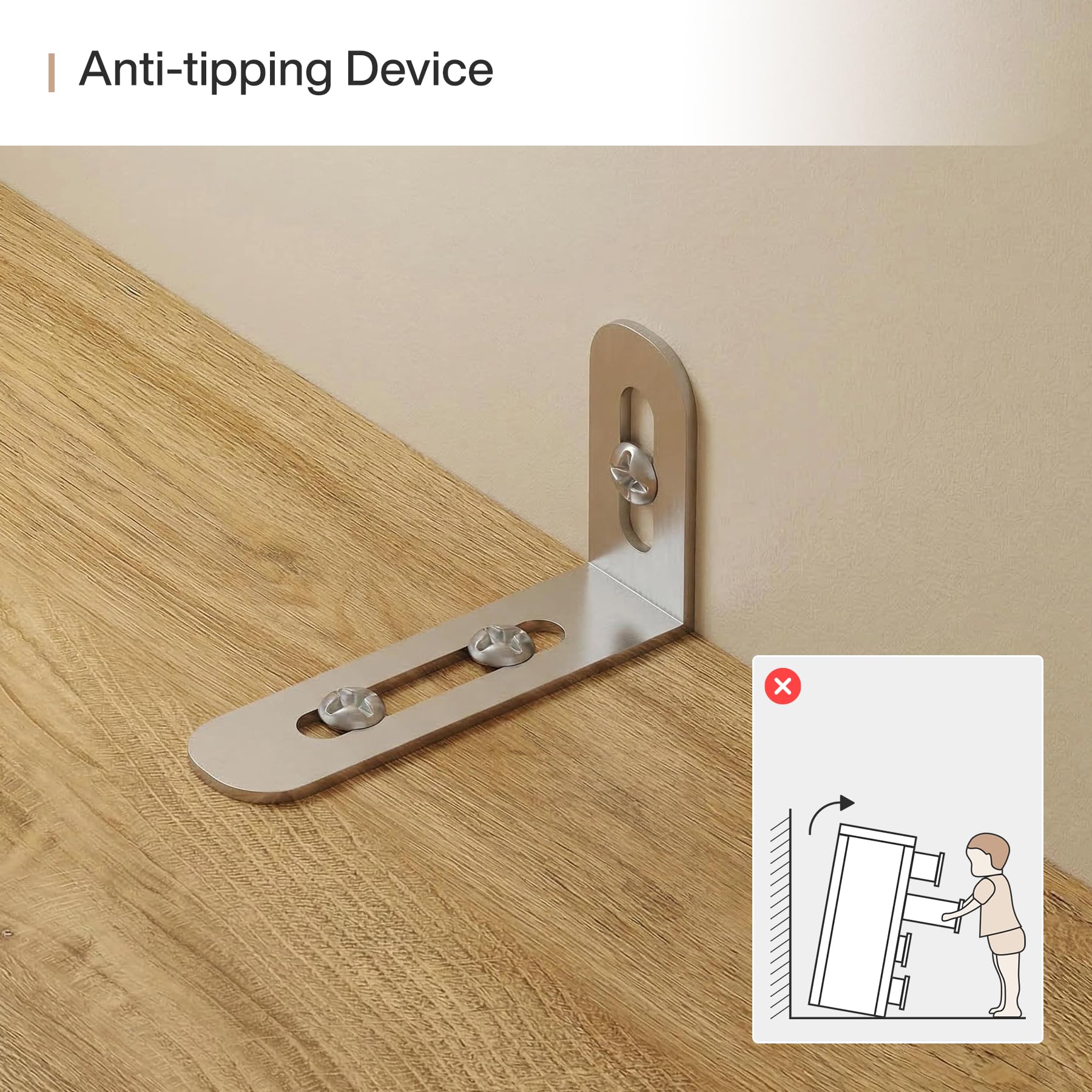 Tribesigns 66.9-Inch Tall Corner Cabinet, 5-Tier Storage Cabinet with Fluted Doors & Open Shelves, Farmhouse Corner Shelf Organizer, Freestanding Home Space Saver for Kitchen, Living Room, Brown - Image 7