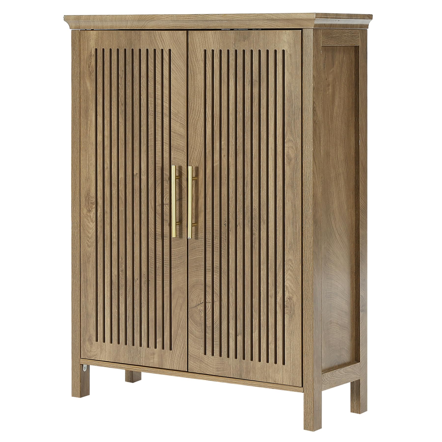 Tribesigns Shoe Cabinet Storage for Entryway, Wooden Shoe Cabinet with Doors and Adjustable Shelves, 5-Tier Tall Shoe Rack Living Room Furniture - Image 8