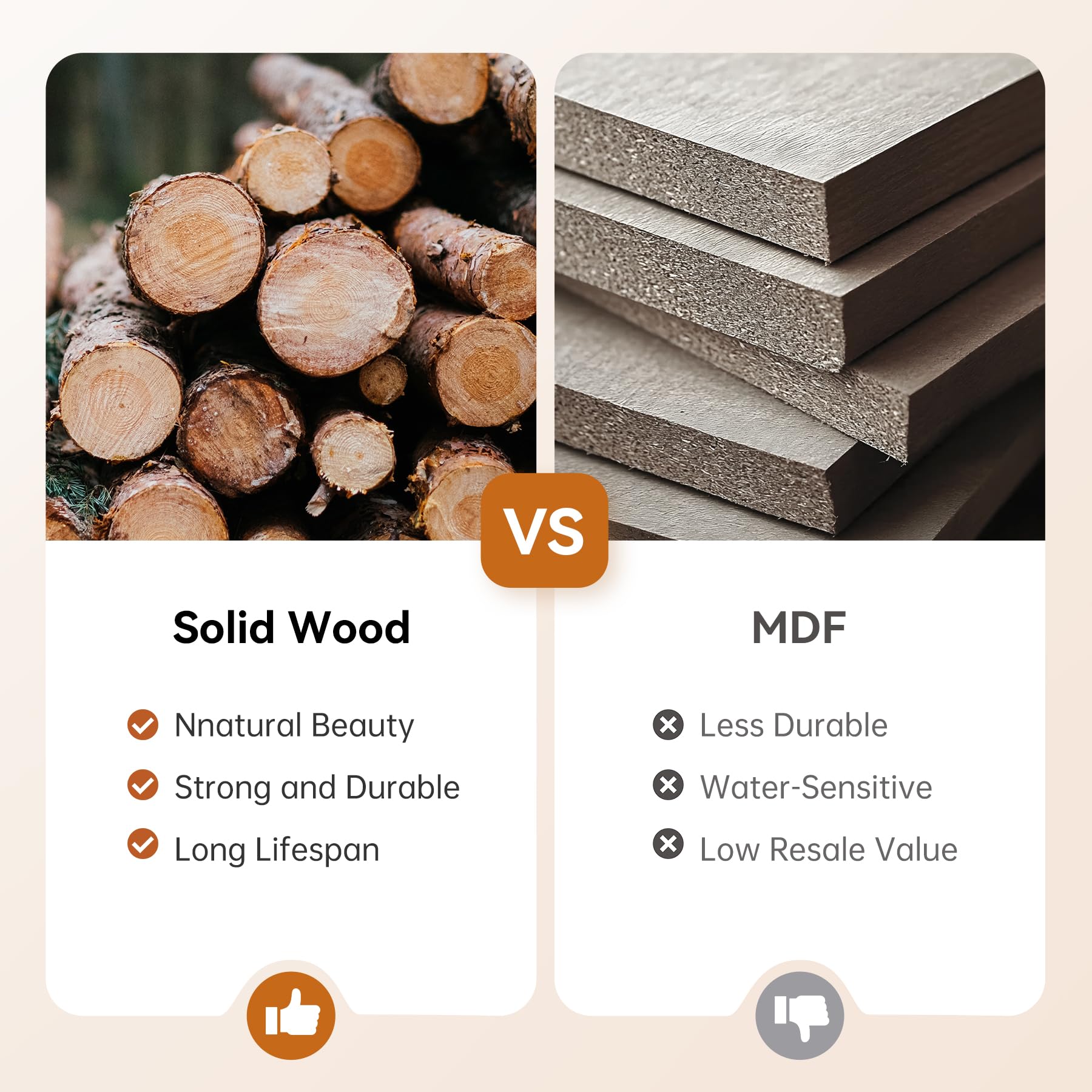 TRIBEWOOD 63-Inch Solid Wood Console Table, 2-Tier Narrow Farmhouse Entryway Table for Hallway, Entrance, Living Room, Behind The Couch,Brown - Image 8